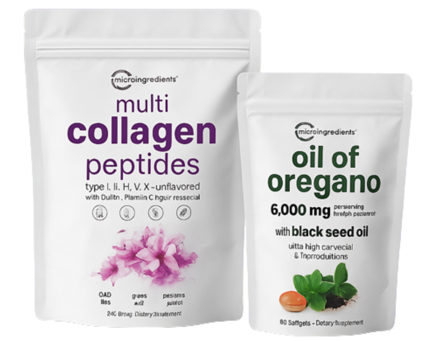 1 Combo 1multicolageno 1lb - 1 oil oregan 90 caps Microingredients