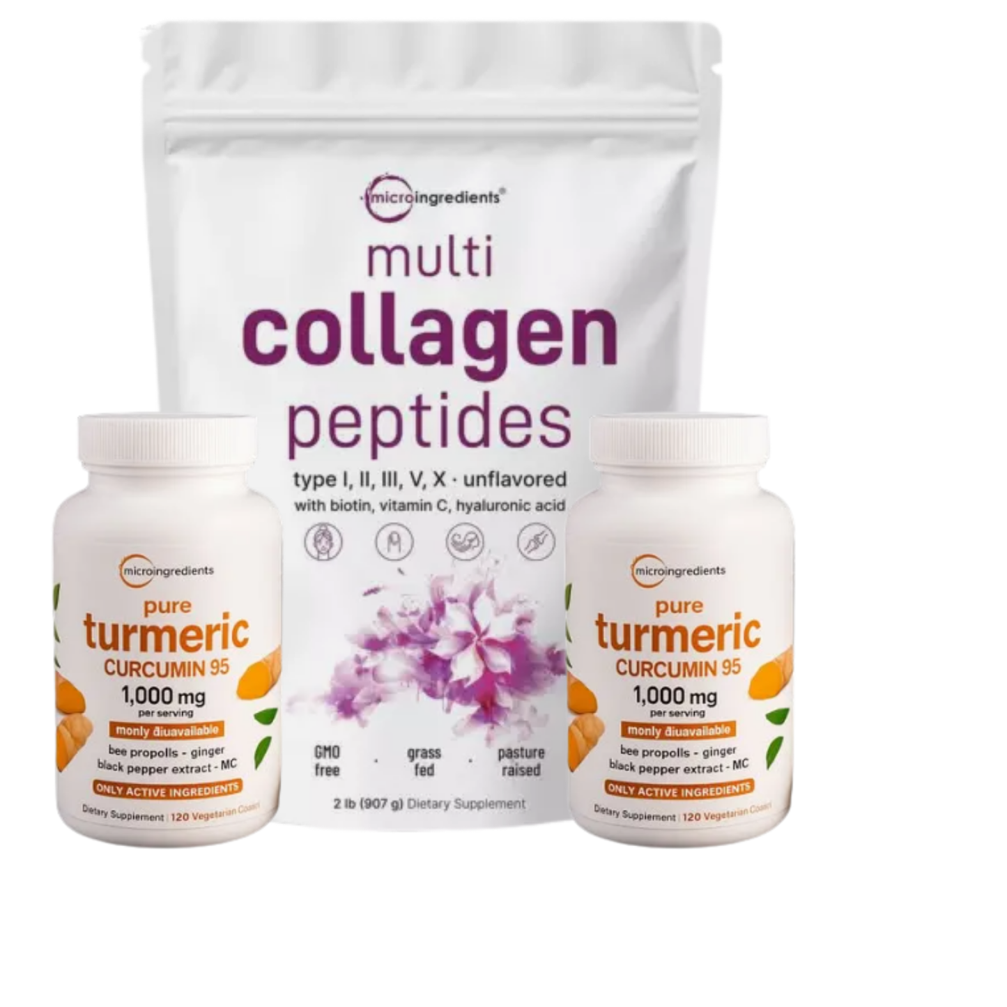1Multicolageno 2Lb + 2Turmeric 95% 60Caps